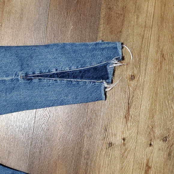 Blank NYC distressed crop high waist jeans raw hem - Picture 8 of 8